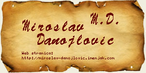 Miroslav Danojlović vizit kartica